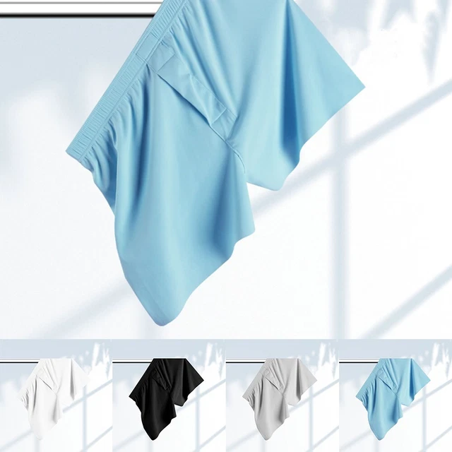 Comfortable and Stylish Men's Seamless Underwear Shorts with Ice Silk Material