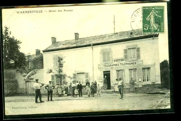 WARMERIVILLE         ( la carte n est pas jaunie )
