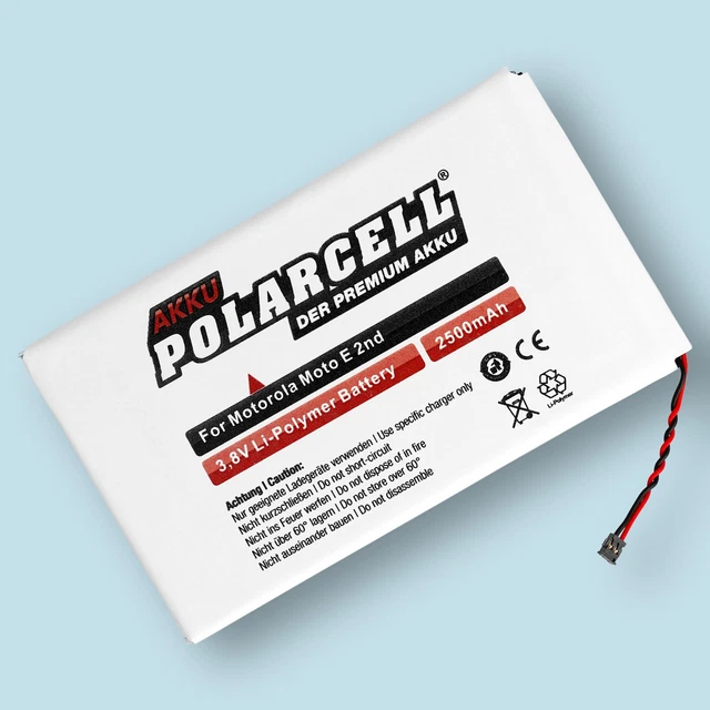 PolarCell Batterie pour Motorola XT1506 XT1511 XT1521 XT1527 ET40 2500mAh