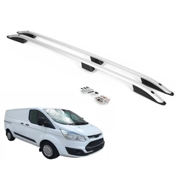 Dachreling Set für Ford Transit Tourneo Custom 2012-2022 L1 kurzer Radstand Alu