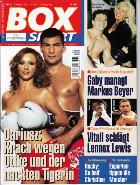 BOXSPORT Das Magazin: Alles über Profis und Amateure Nr. 12 Oktober 2002