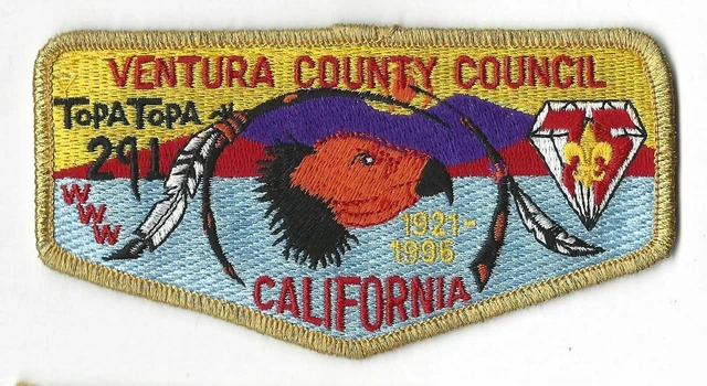 OA 291 Topa Topa 1921-1995 WWW Flap GMY Bdr. Ventura County CA [MO-1916]
