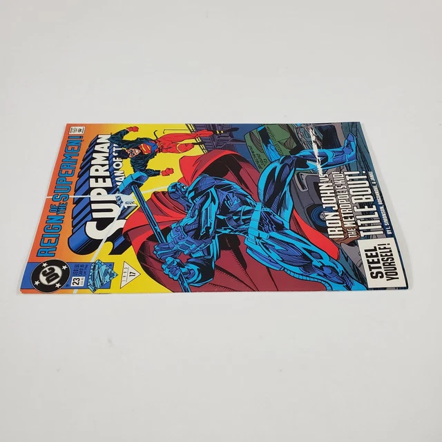 Superman The Man of Steel #23 Reign of the Superman Die Cut DC Comic Book 1993 7