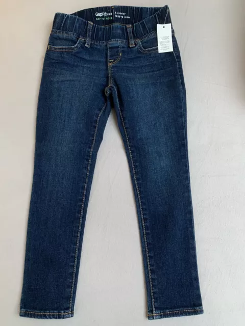 NEW GAP Girls Blue Regular Fit Denim Jeggings Skinny Jeans Age 4-5 Years