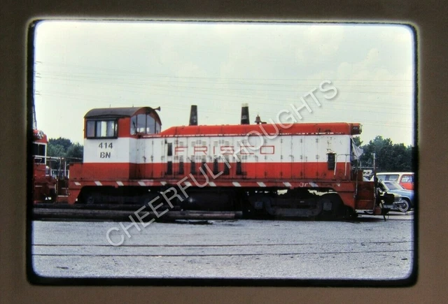 Original '82 Kodachrome Slide SLSF Frisco BN Burlington Northern 414 NW2   32T55