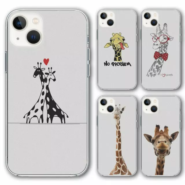 Silicone Phone Case Cover Giraffe Animal Prints iPhone 12 13 Samsung 20 21