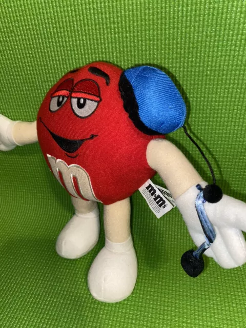 Mars M&Ms Red Plush Gamer Candy Guy Wearing Headset 10” MMs 2