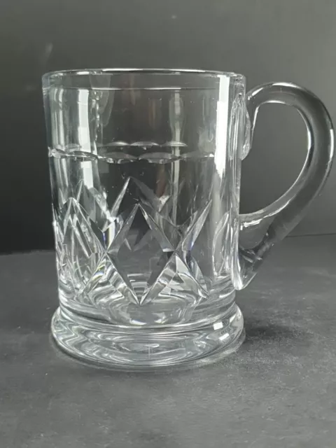 Lovely Stuart Crystal Cut Glass Tankard 10.5cm