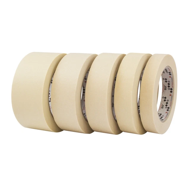 Nastro Carta Per Imbianchini - 72 Rotoli Gommati 25mm X 50m - Professionale Per Mascheratura