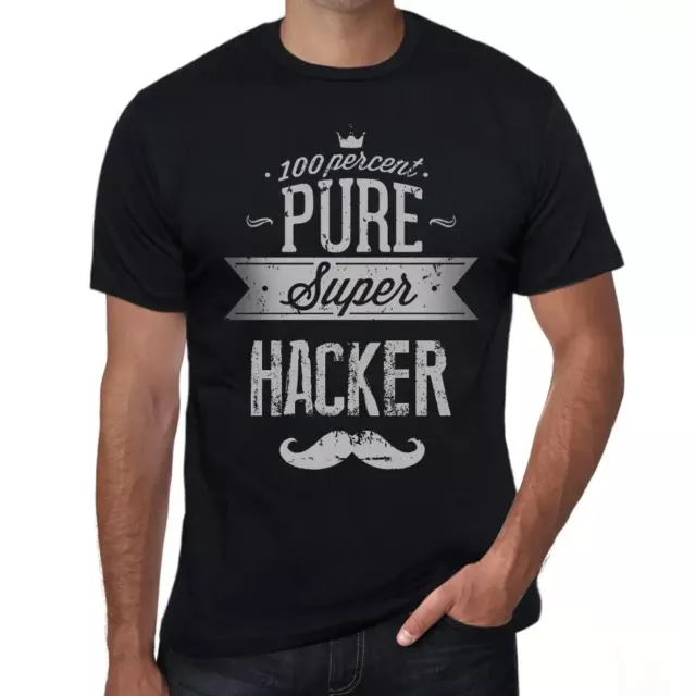 Camiseta Estampada para Hombre 100% Puro Super Hacker – 100% Pure Super Hacker
