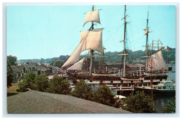 Mystic Connecticut Charles W Morgan Postcard New England Whaleship 1972