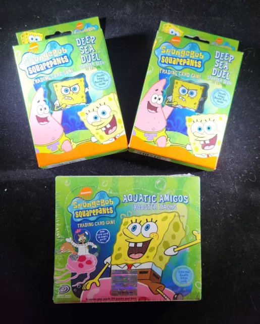 SpongeBob Trading Card Game - Aquatic Amigos Sealed Box + 2 Deep Sea Duel Decks