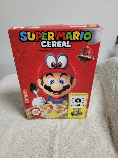 Kellogg's Super Mario Cereal Limited Edition with Amiibo Nintendo (Food expired)