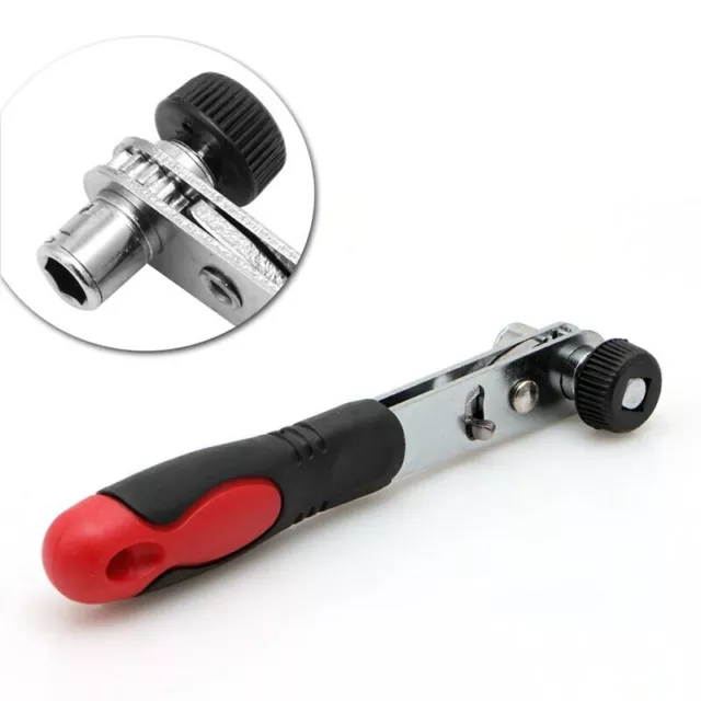 Mini Rapid Ratchet Wrench 1/4" Screwdriver Rod Quick Socket Wrench Hand Tools