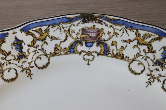 GRAND PLAT EN faience de GIEN modele DYONISOS 29cm EUR 60,00 - PicClick FR