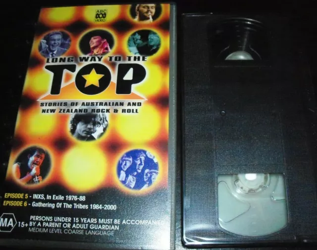 Long Way To The Top (Episodes 5 (INXS In Exhile / 6)  Rare Australian VHS Video