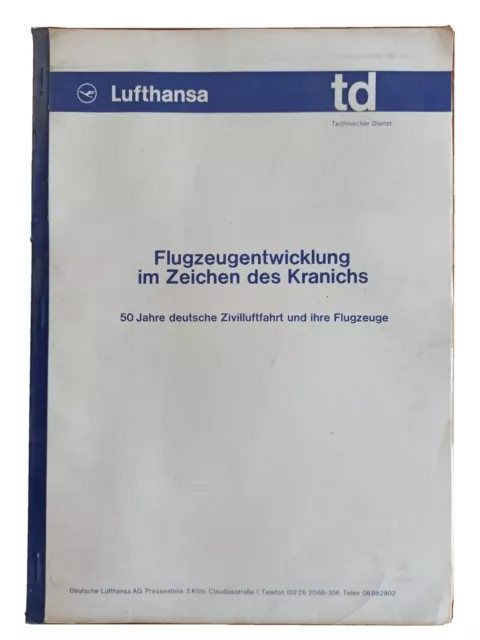 Original Broschüre Lufthansa Ende 1960