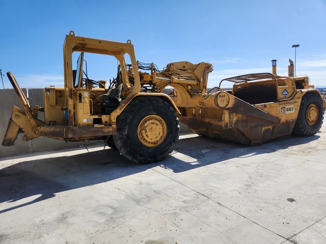 1973 Cat 627 Motor Scraper Open Bowl Push Pull # 3623