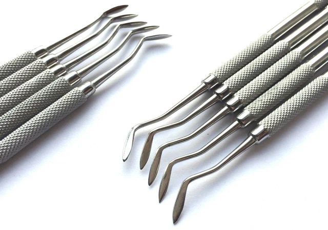 5X Hollenback Amalgame Cire Sculpteurs Émail Dentaire Outils Inox Marqué Virco
