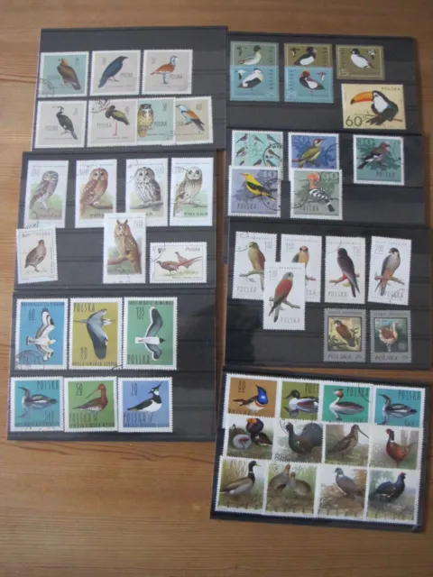 Polen Briefmarken Motiv Vögel ca. 50 St. ansehen!