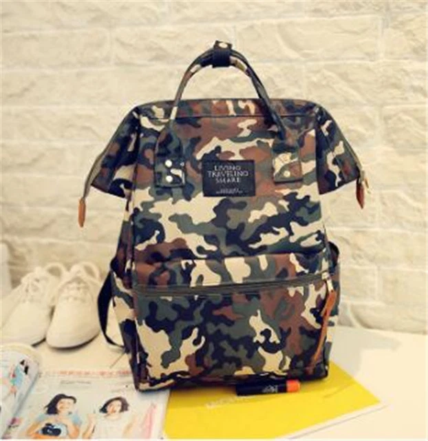 Women Men Backpack, Canvas School Bag, Travel Bag for Outdoor Camping Traveling 11