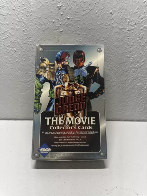 Edge Entertainment Judge Dredd The Movie Collector's Cards Box And Empty Packs