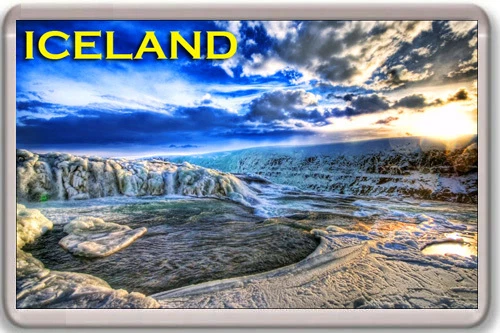 Calamita Da Frigorifero Reykjavik Islanda - Souvenir Da Viaggio In Erba - 5x5 Cm - Decorazione Casa - 4