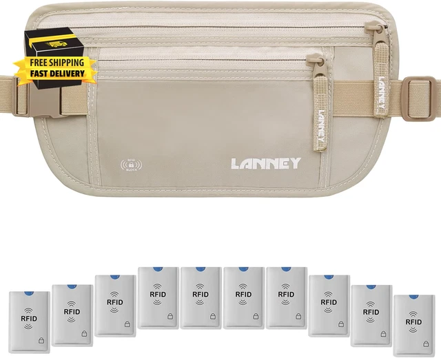 Sac Banane Noir Réglable - Nylon Respirant, Fermeture éclair - Pour Téléphone, Portefeuille, Clés - Voyage, Sport, Quotidien Pratique