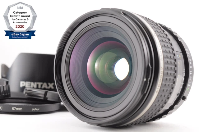 **MINT w/Hood** SMC Pentax FA 645 45mm f/2.8 AF Lens + Cap For 645 N NII FromJPN