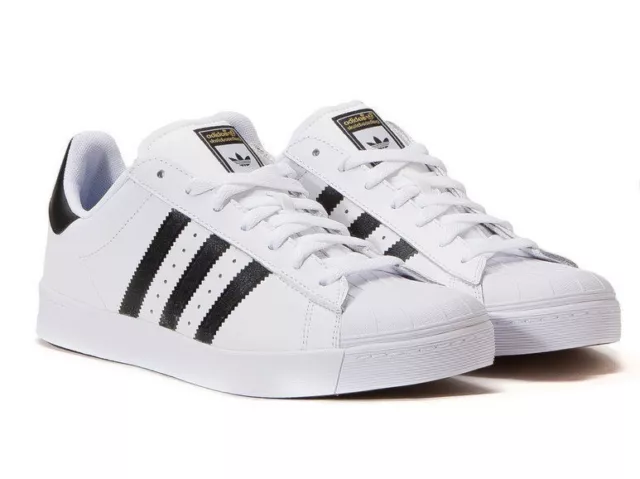 Adidas Originals Superstar Vulc Adv Shoes White Black D68718 Aust Seller Shoe