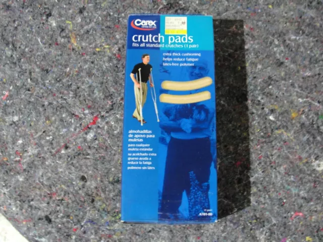 Carex Crutch Pads 1 Pair  Gray