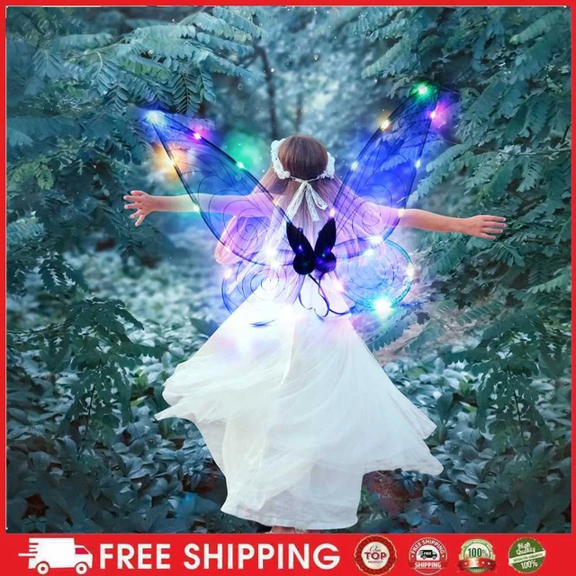 Fairy Wings per bambini ragazze donne, dress up scintillante puro gel