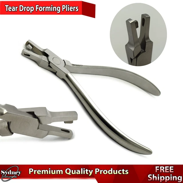 Dental Tear Drop Plier Hole Thermal Forming Pliers Braces Orthodontic Instrument