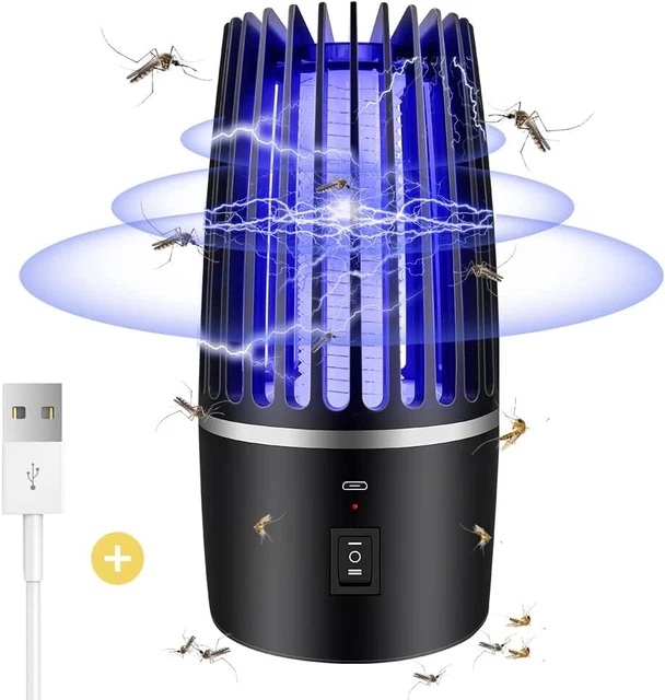 Elektrischer Mückenlampe UV LED Insektenvernichter Lampe Fliegen Mücken Falle DE