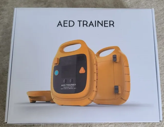 New AED Trainer Automatic External Defibrillator CPR Training + Peds Adult Pads