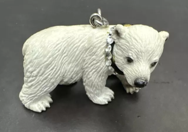Schlüsselanhänger/ Taschenanhänger Eisbär  , Tierfiguren  Schleich mit Glitzer