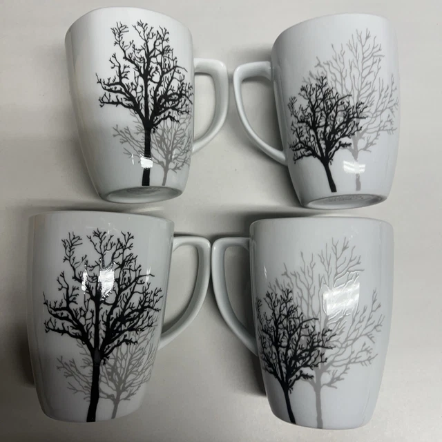 CORELLE COORDINATES MUG 12oz TIMBER SHADOWS Coffee Set of 4 16.26