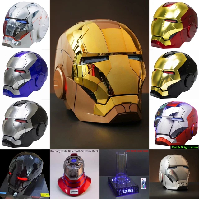 Iron Man MK5 Black 1:1 Helmet Wearable Voice-control Open&Close Cosplay boxed | UK