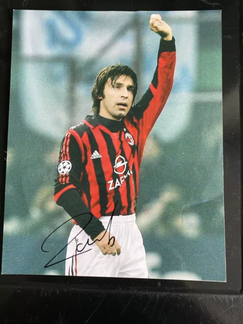 ANDREA PIRLO Signed Autograph PHOTO Fan Signature AC MILAN Soccer 10x8