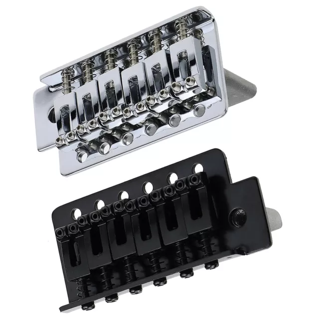 Electric Guitar Tremolo Bridge Set Black/Silver for Fender Strat Stratocaster