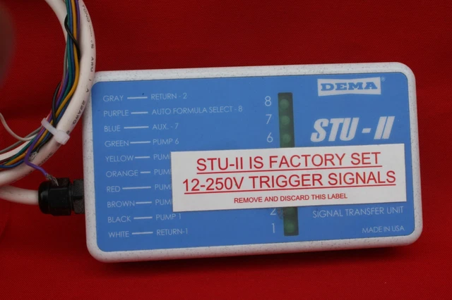 Dema Laundry Chemical Pump Signal Transfer Unit (Stu-Ii)