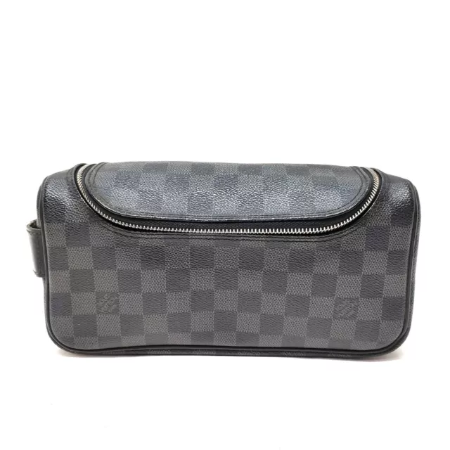 Louis Vuitton Damier Graphite Ambler Black Canvas Belt Bag 231012N