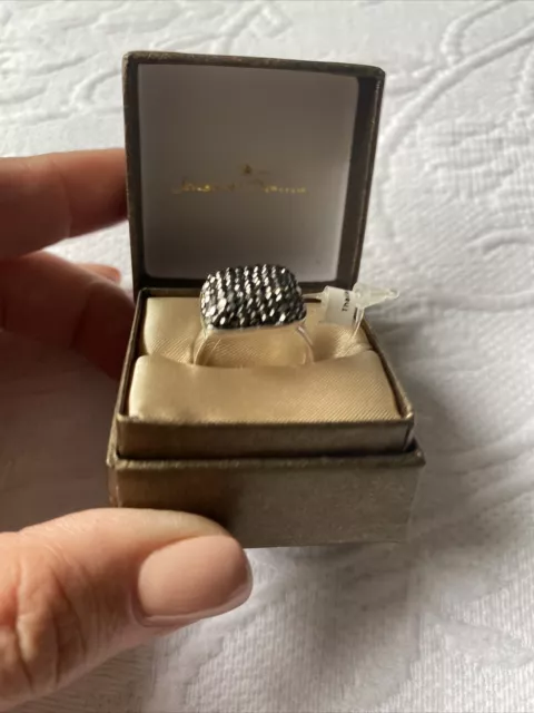 damen silber ring 925 mit edelstein Gr 19 NEUE