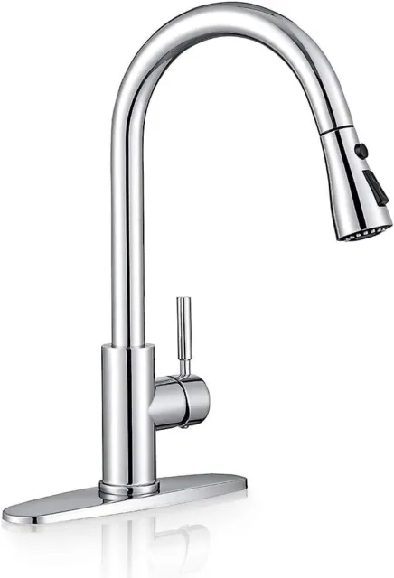 Pull Down Mixer Taps Kitchen Sink Spray High Arc Single Handle Lever Boutique