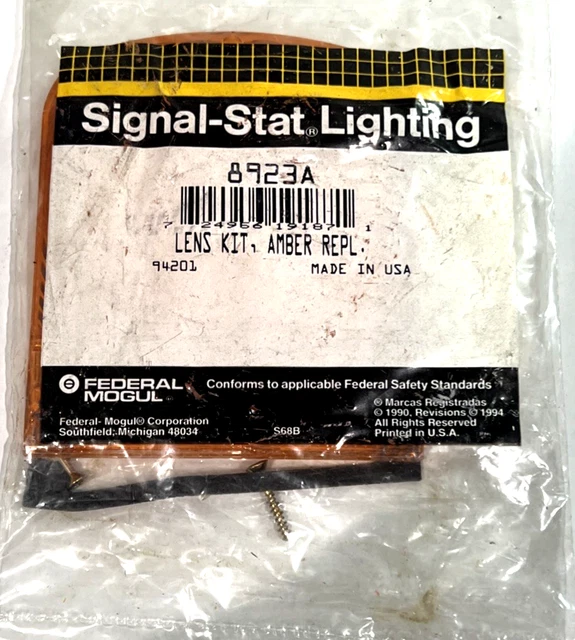 NOS SIGNAL-STAT 8923A Amber Replacement Lens $30.28 - PicClick CA