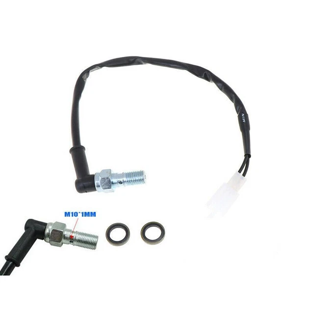 Motorcycle Rear Hydraulic Pressure Brake Light Switch - Banjo M10*1mm Bolt- Hot