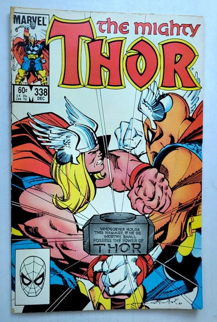 The Mighty THOR #338 (1983, Marvel) 2nd-Beta Ray Bill (VG-FN) Free Shipping!