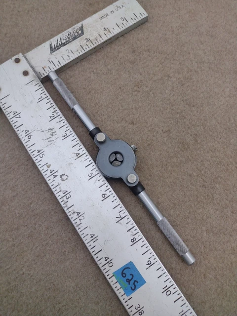Vintage USA Craftsman Hex Die Stock Wrench Adjustable Guide Handle 52185 -VM-  .