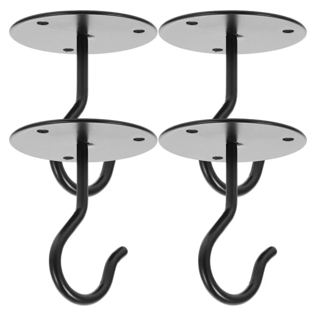 4 Sets of Wall-mounted Ceiling Hooks Metal Flower Pot Hooks Hanging Plant Hooks