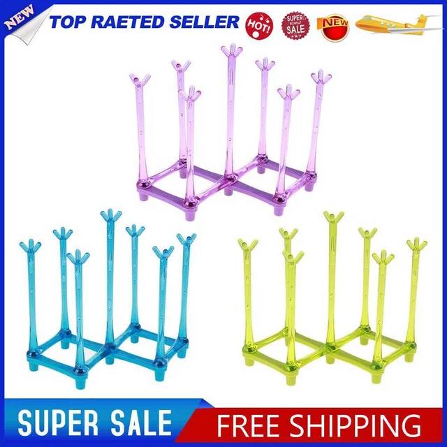 Practical Bottle Drying Rack Stability Drying Nipple Stand for Glasses Cups Mug